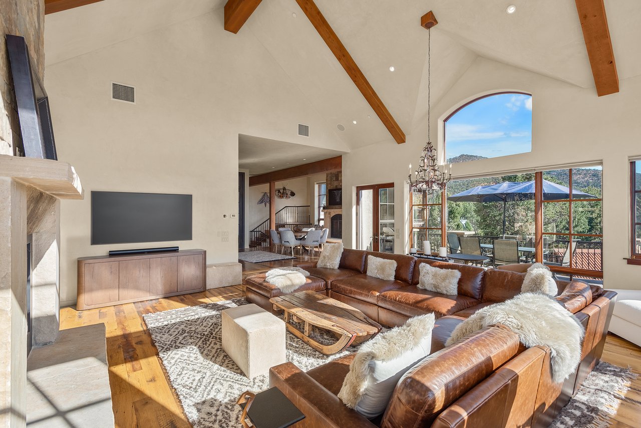 Tuscany-Inspired Estate with Panoramic Mt. Sopris Views