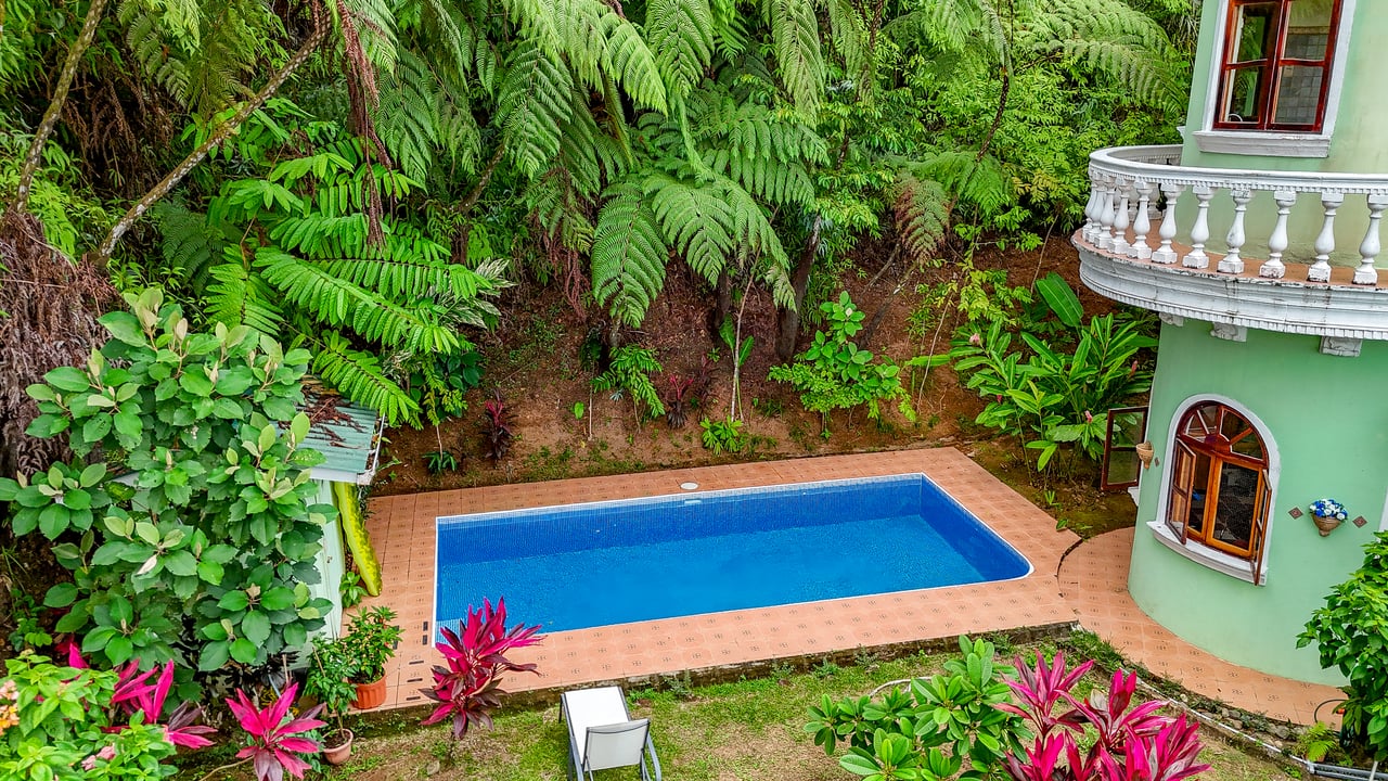 Ocean View Home for Sale in Ojochal with Pool & Jungle Views