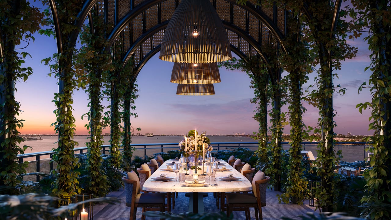 Continuum Club & Residences dining area 