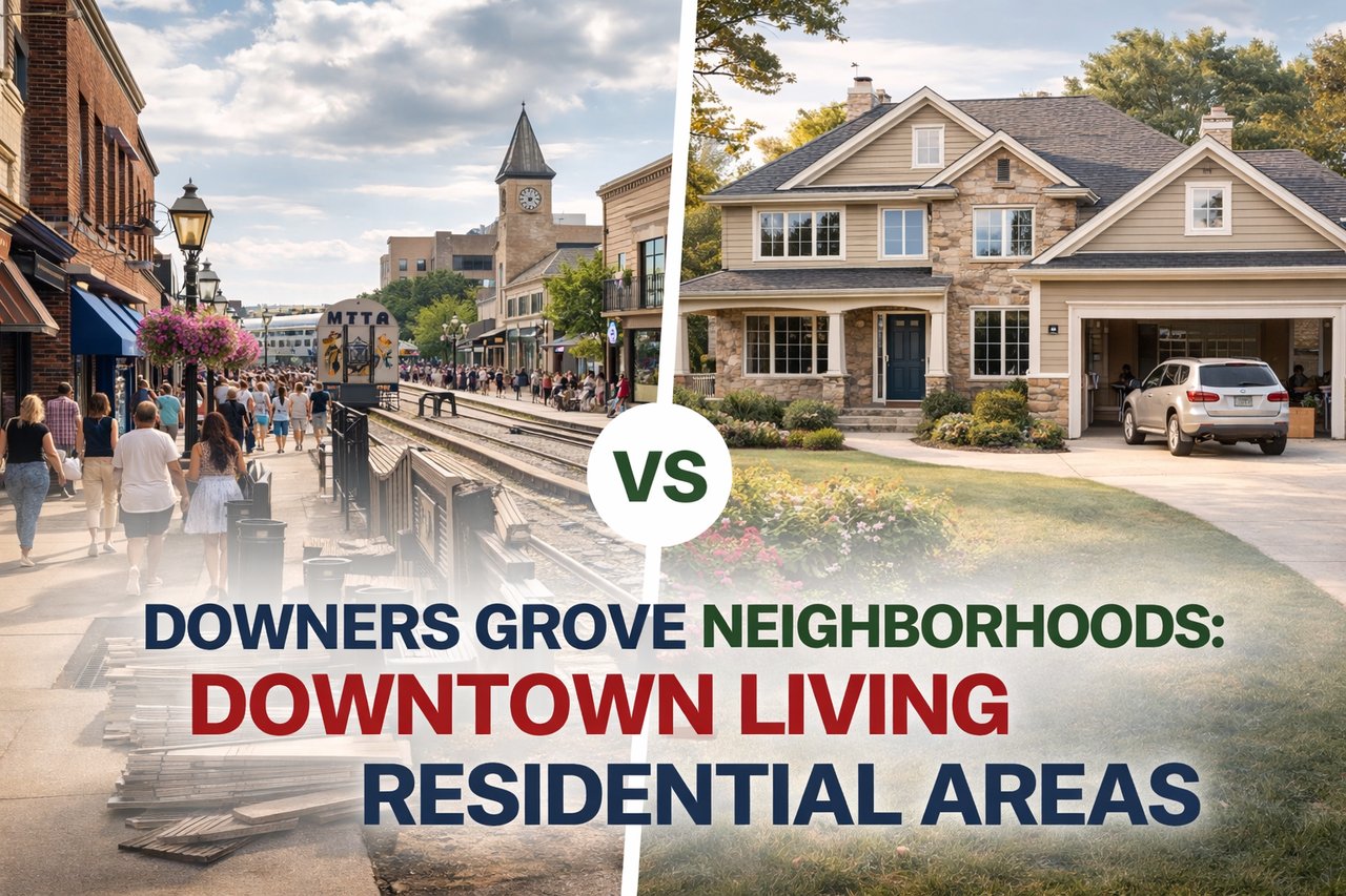 Downers Grove Neighborhoods: Downtown Living vs. Residential Areas cover