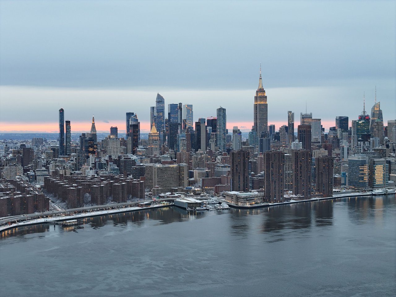 The Cortland luxury condominium overlooking the Hudson River in Chelsea, Manhattan.