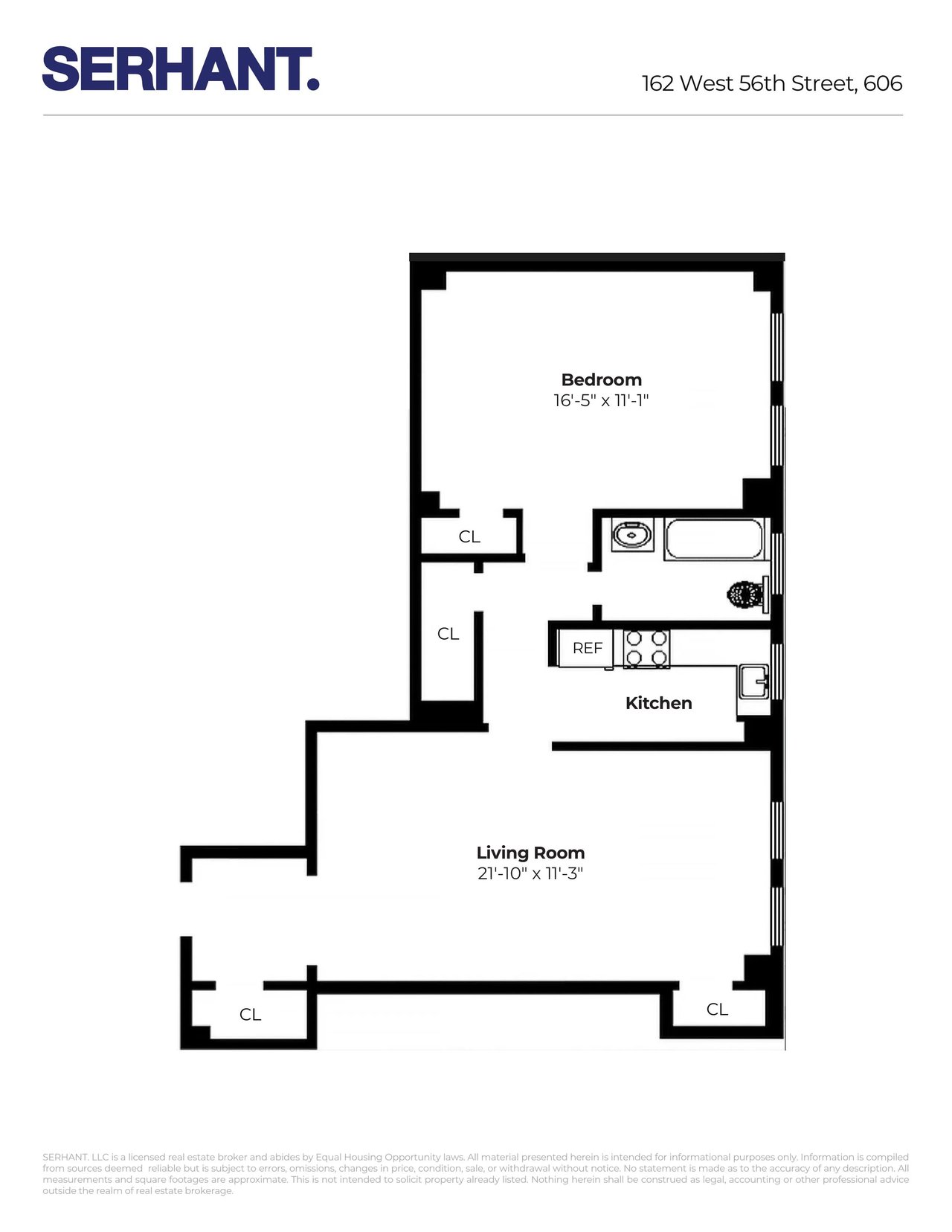 162 W 56th St #606