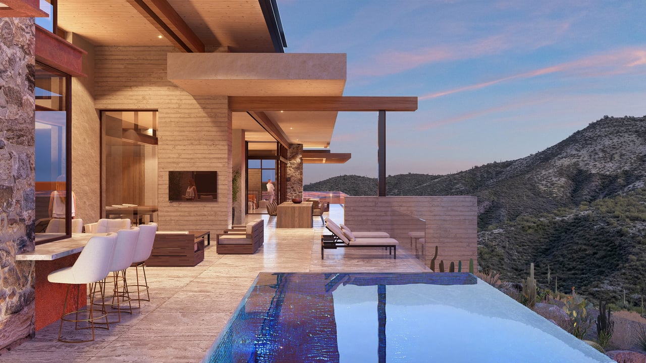 Luxury custom modern estate in Cave Creek, Arizona
