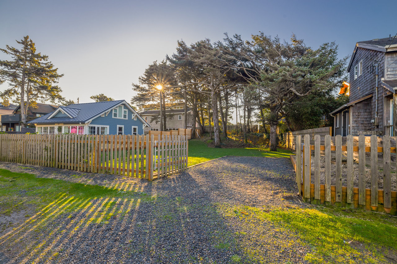 Sold ocean-view homesite on Idaho Ave in Manzanita Oregon less than half a block from the beach