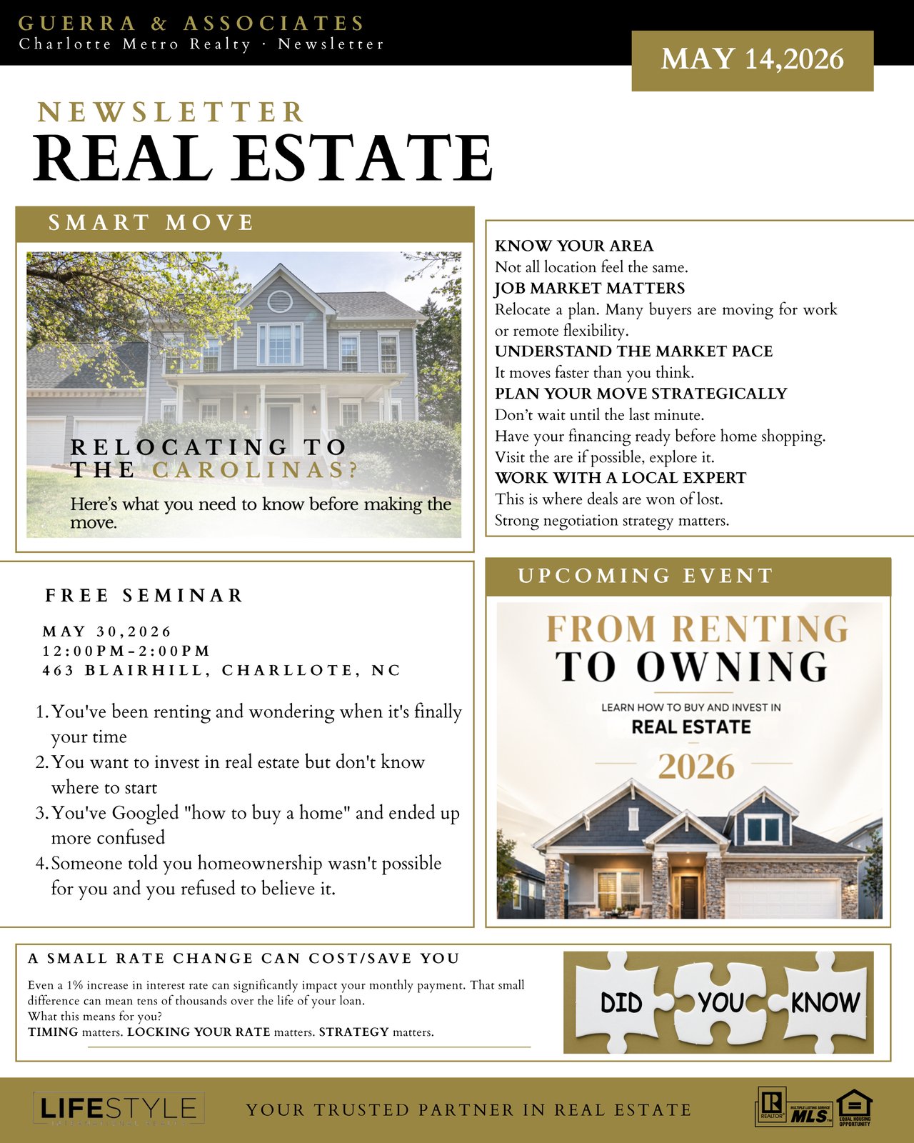 Guerra & Associates Realty Newsletter