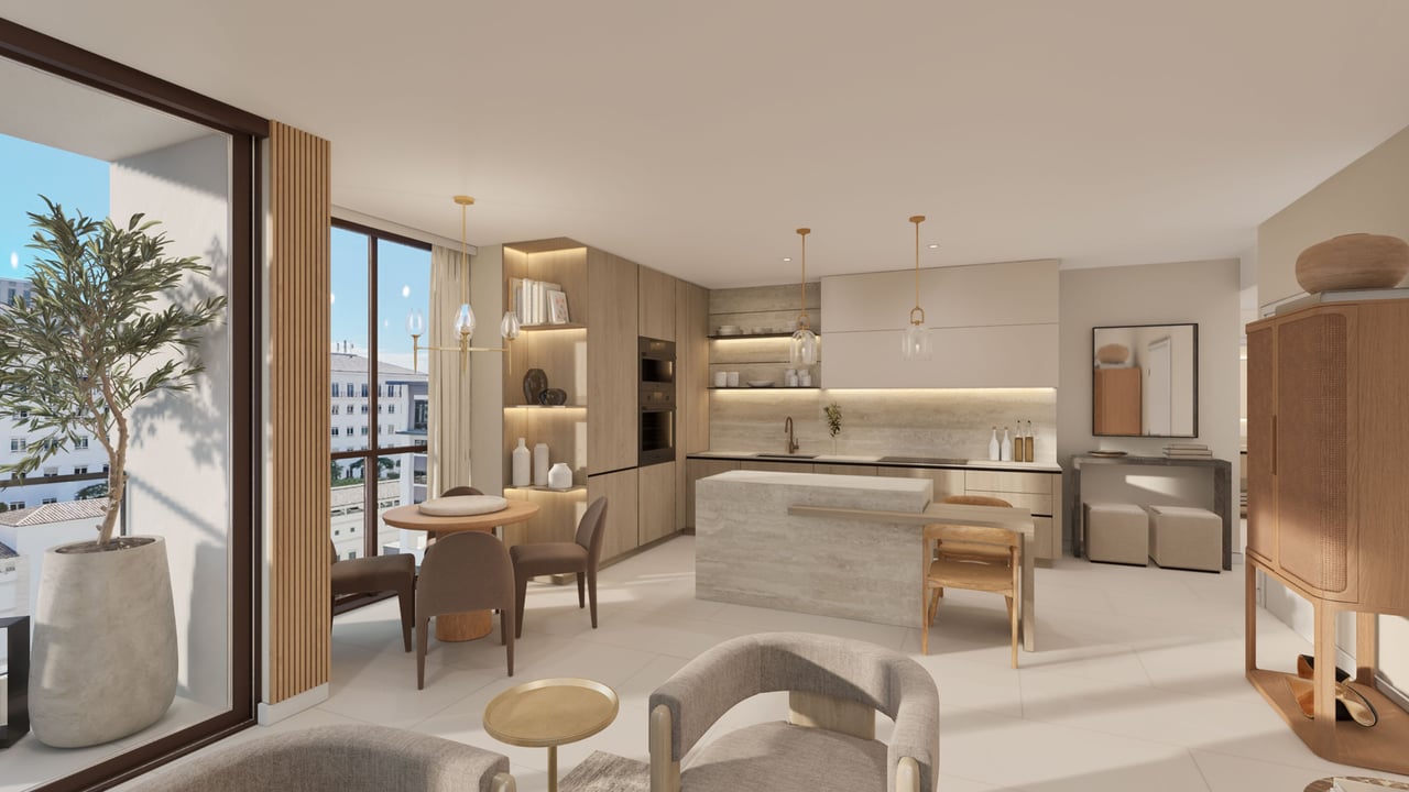 Cassia Residences Coral Gables interior kitchen 