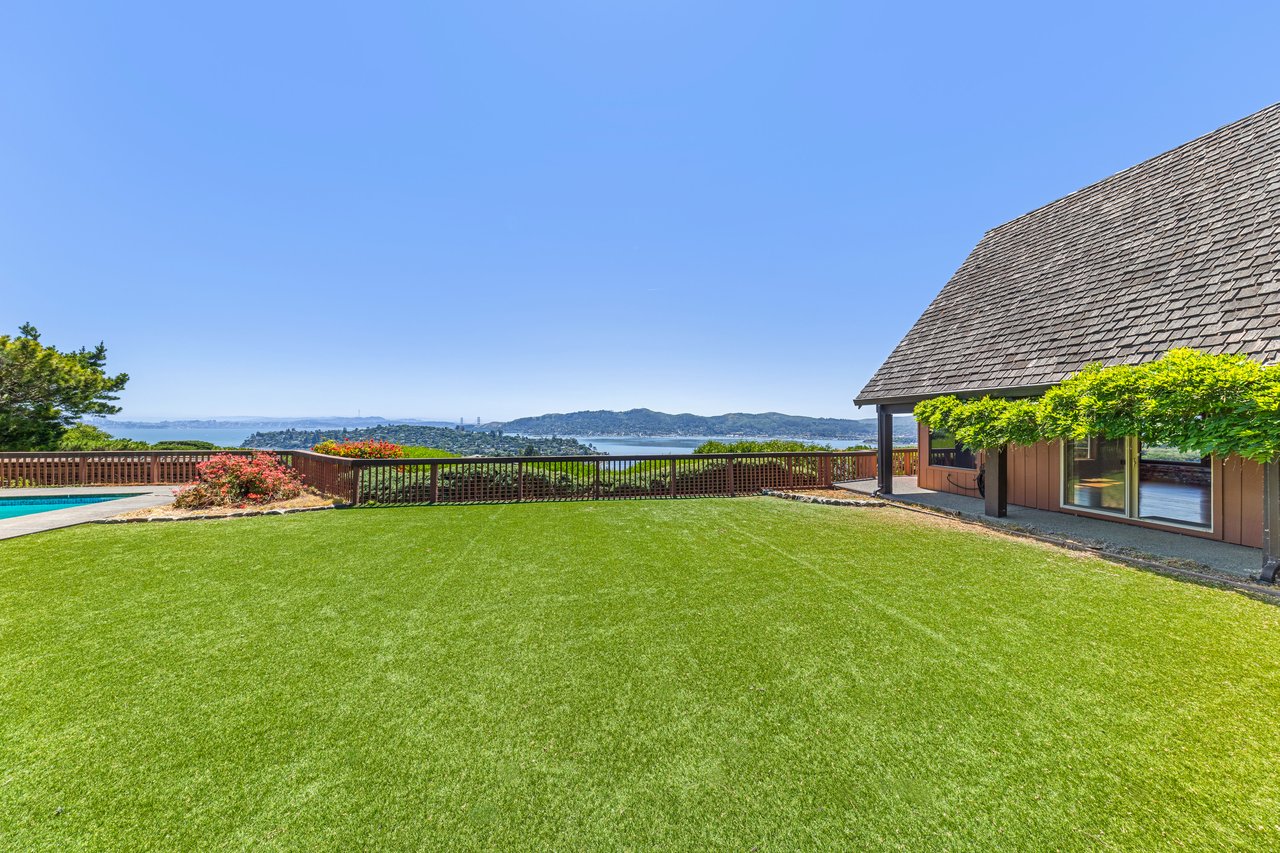 Incredible Backyard with San Francisco Bay Views and Pool
