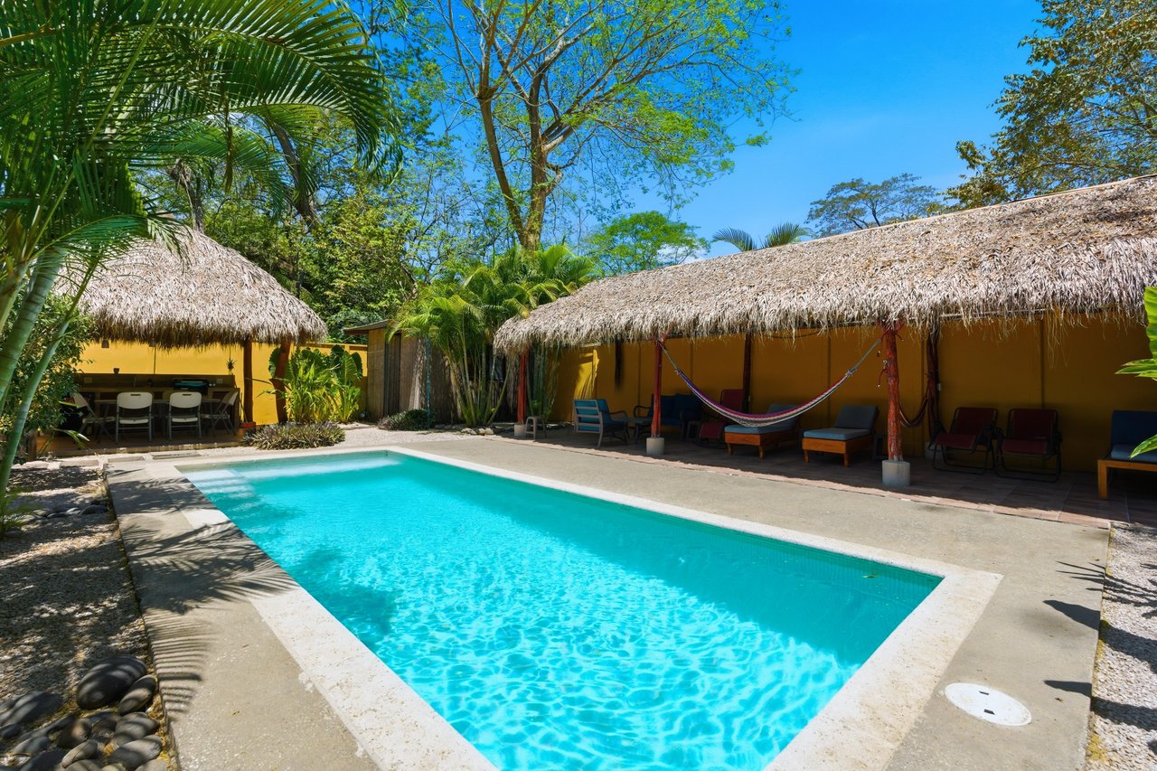 Casa Plumeria | Tropical 4-Bedroom Retreat with Pool Just Steps to Potrero Beach