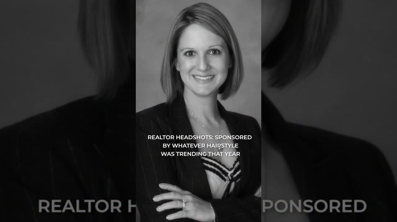 A collage of professional real estate headshots spanning more than 20 years
