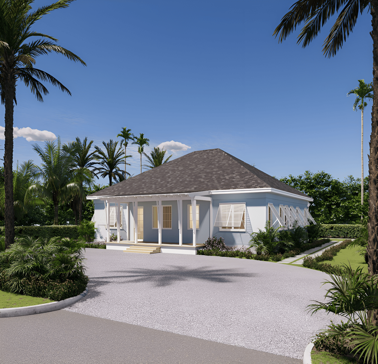 4 bedroom, 3 bath, single story