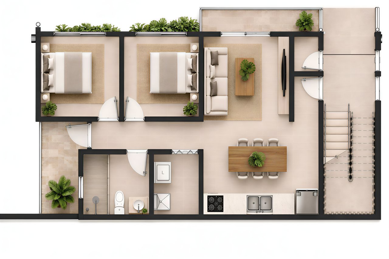 912 Flats | 6-Unit Boutique Building Near Playas del Coco, Guanacaste, Costa Rica