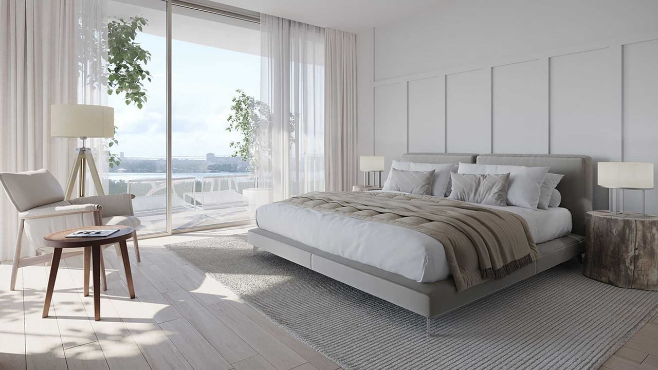 One Park Tower interior bedroom 