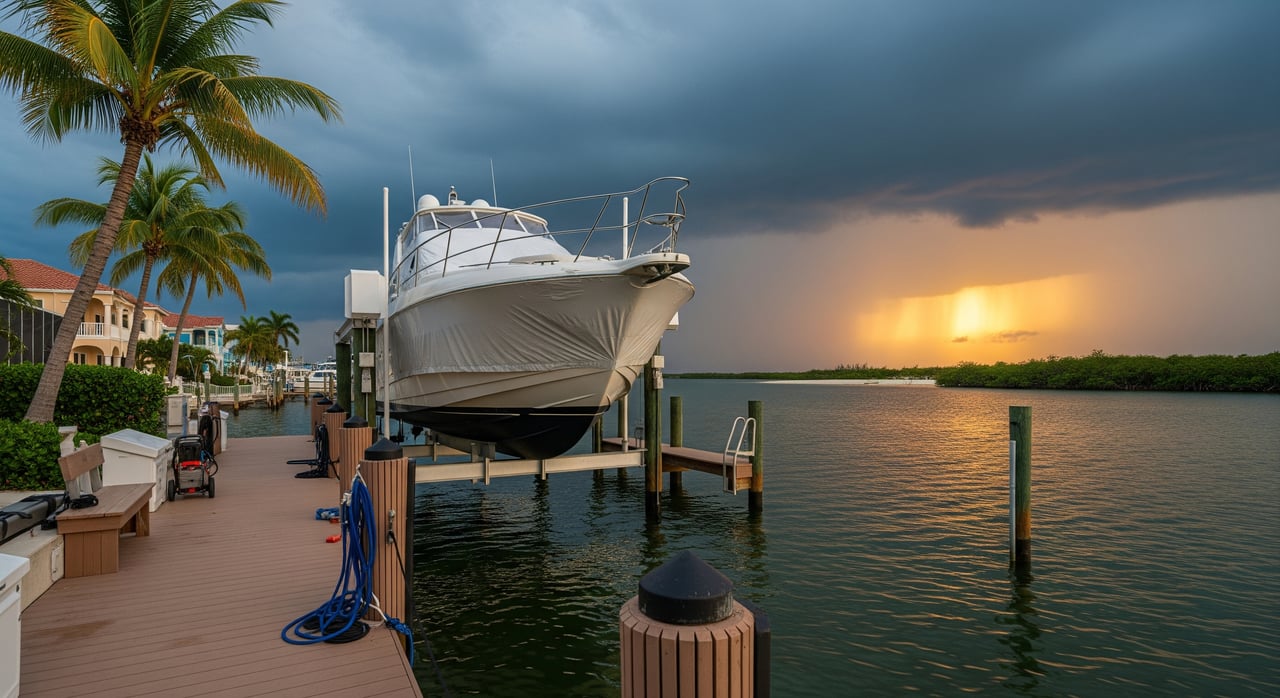 Storm Prep for Boats and Lifts on Estero Bay