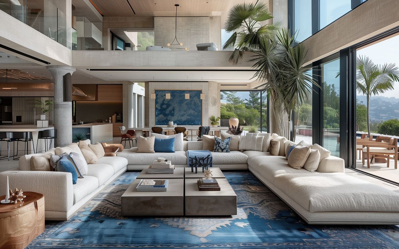 Modernity and luxury in the living room