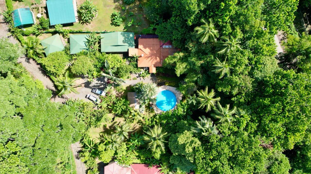 Tropical River Property with Cabinas, Pool & Event Space in Ojochal