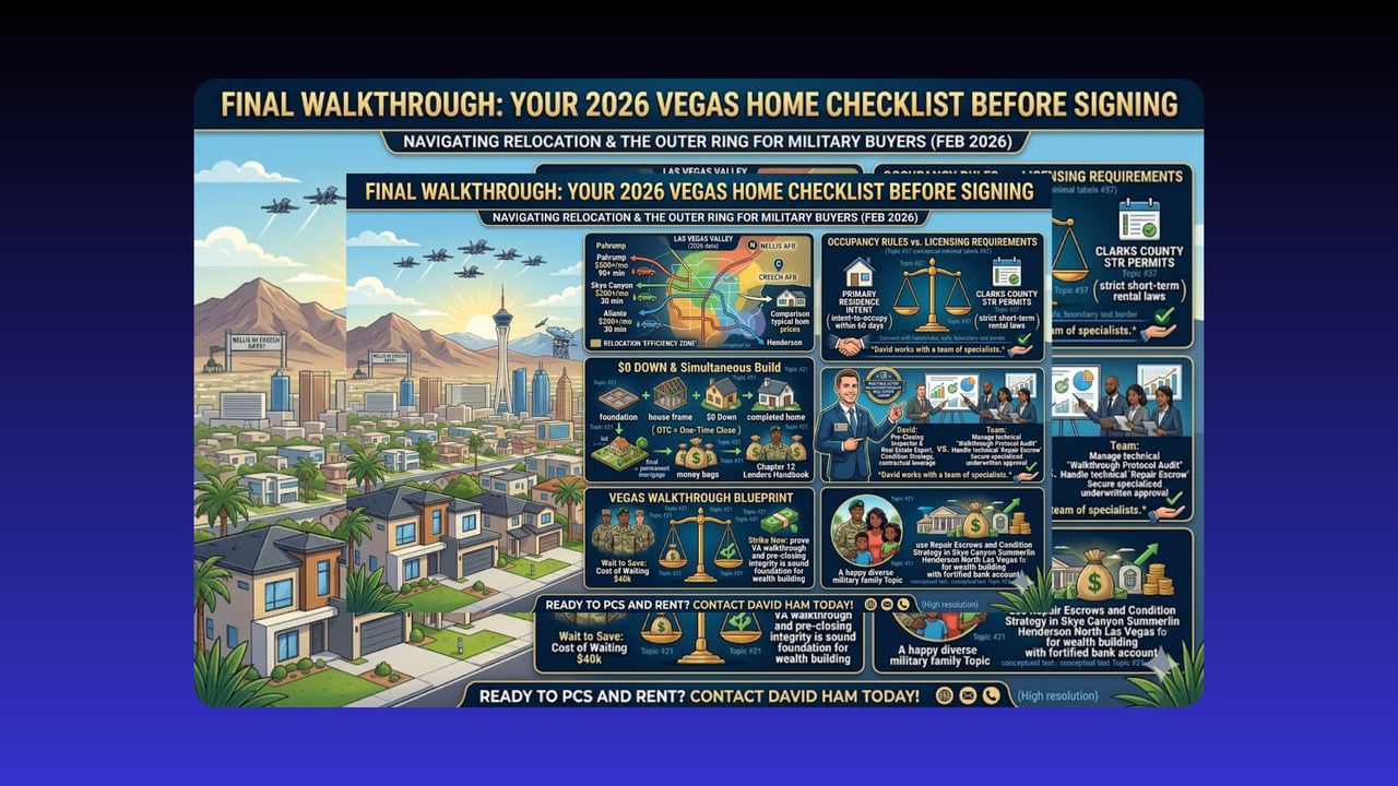 Final Walkthrough: Your 2026 Vegas Home Checklist Before Signing