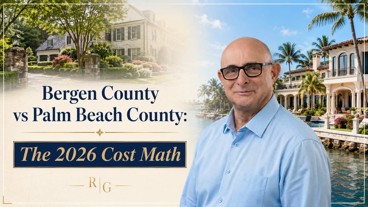 Bergen County vs Palm Beach County: The 2026 Cost Math