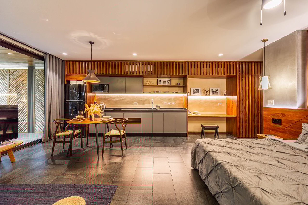 Luxury Furnished Studio with Rooftop & Pool | Miraluna Aldea Zama