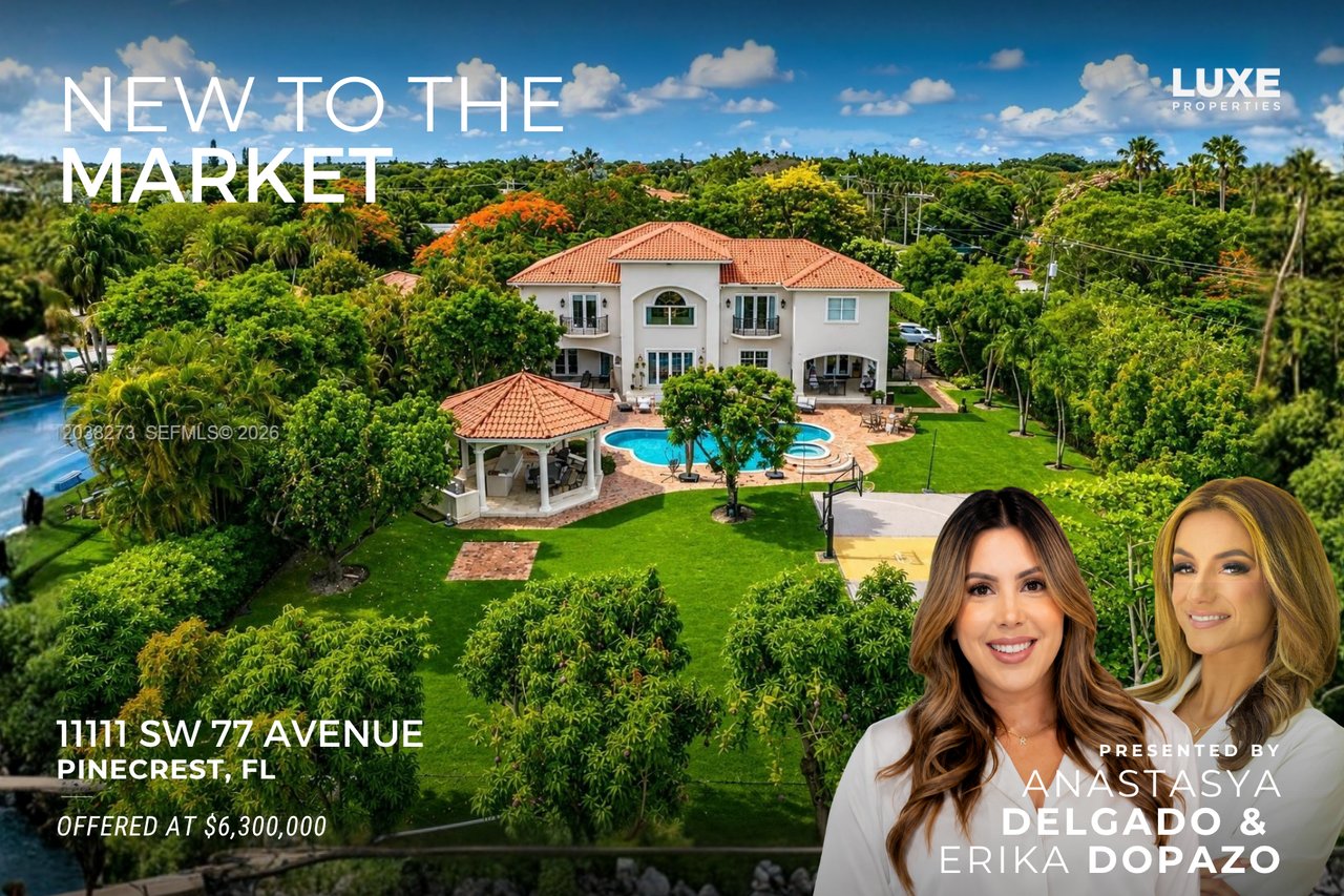 New To The Market: 11111 SW 77 Avenue, Pinecrest, FL | Pinecrest Corner estate For Sale 