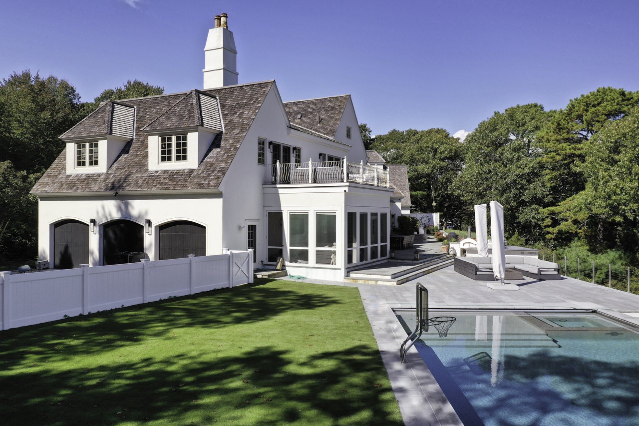 Oyster Harbors Waterfront With Deep-Water Dock and Pool