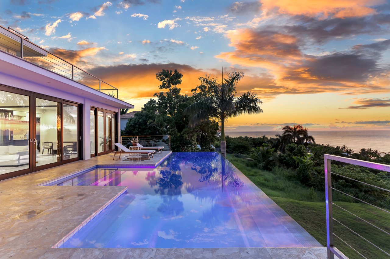 Casa Azul, Rincón PR                  Luxury Modern Hilltop & Ocean Views