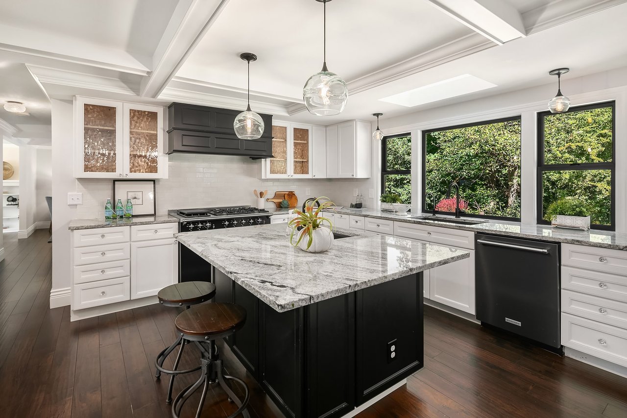 side view of remodeled kitchen in normandy park