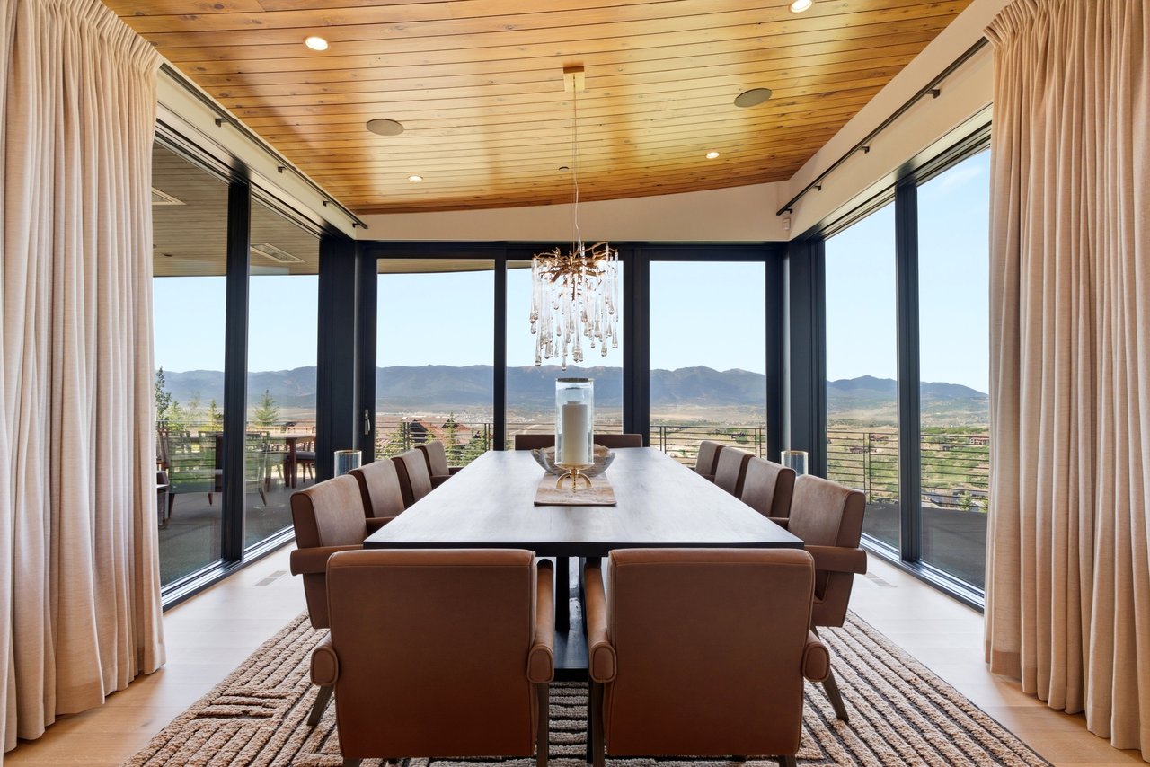 Top-of-Promontory Architectural Estate — Furnished & Turnkey - Front-Row Mountain Views