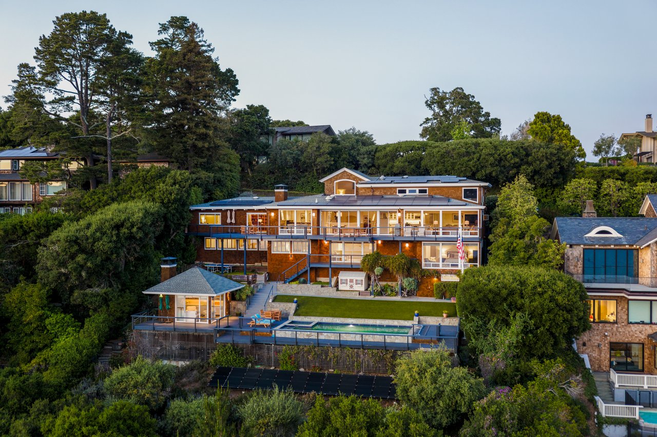 Exceptional Setting with views spanning San Francisco, the Golden Gate Bridge, Sausalito, and across the bay