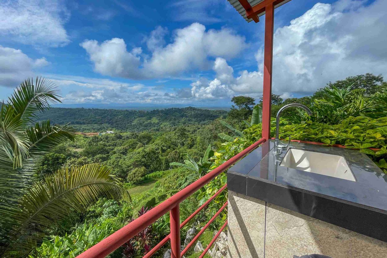 Luxurious Home with Great Outdoor Living Space and Incredible Panoramic Valley & Ocean Views in Chontales near Ojochal Costa Rica