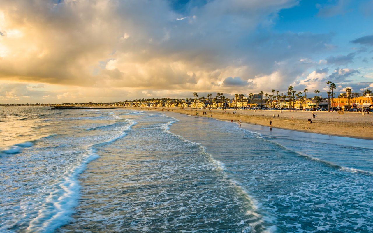 Newport Beach at sunset