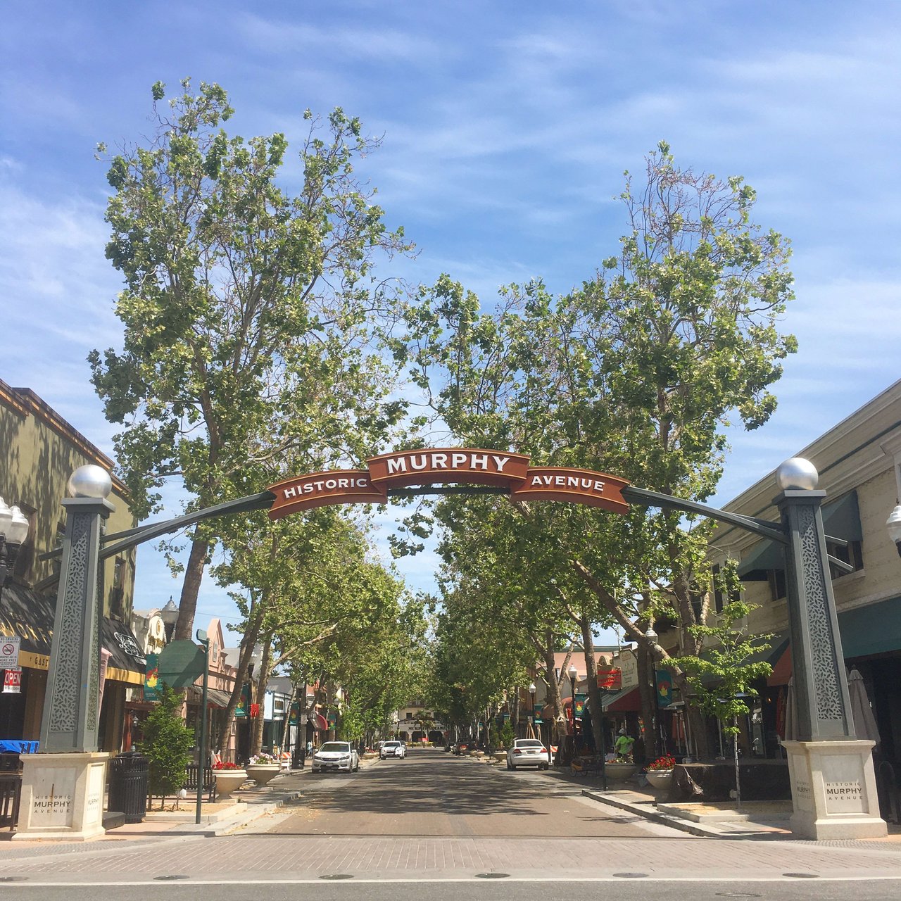 Photo of the Murphy Avenue Sign in Downtown Sunnyvale