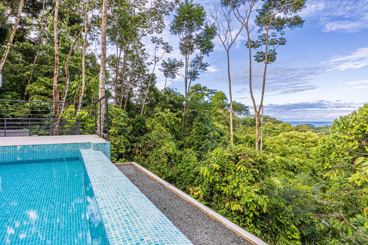 OUTSTANDING UVITA GEM, HIDDEN IN THE CANOPY WITH OCEAN AND MOUNTAIN VIEWS