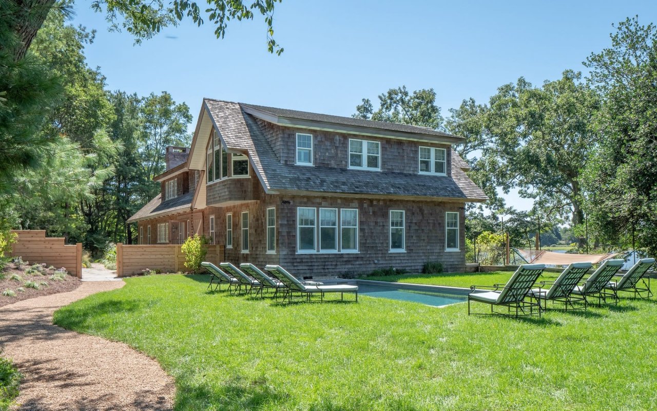 $5.9M Pond-Front Home in Sagaponack Nails the Nautical-Farmhouse Look