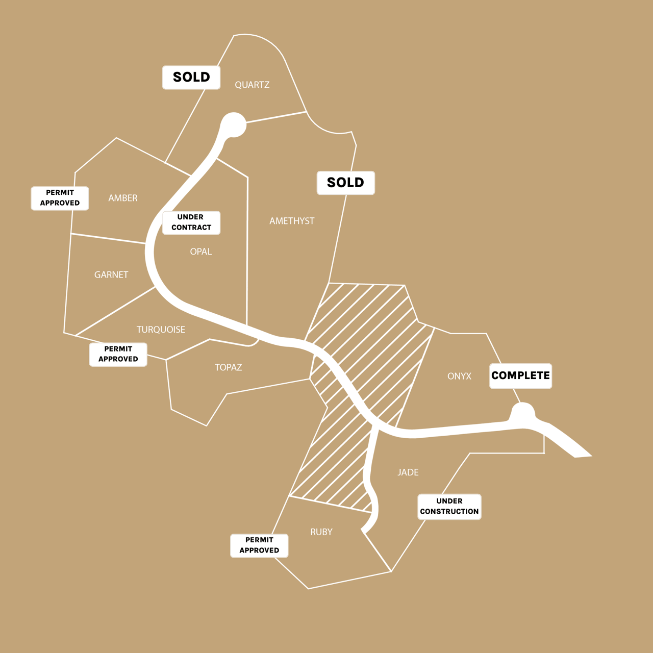 Crown Canyon Site Map in Paradise Valley Arizona