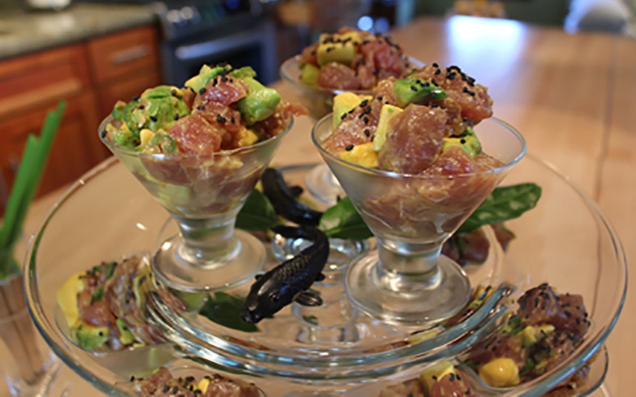 Tuna Tartare Poke With Sesame