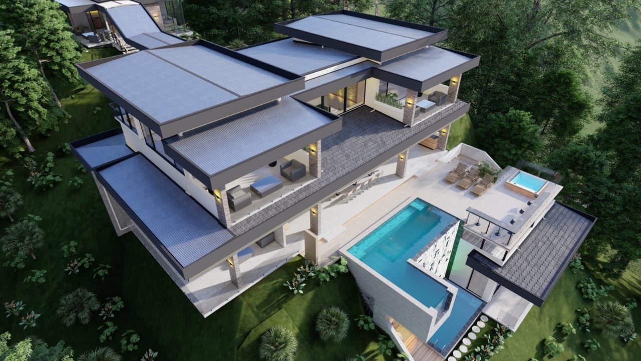 Architectural Oceanview Estate, Dominical, Puntarenas