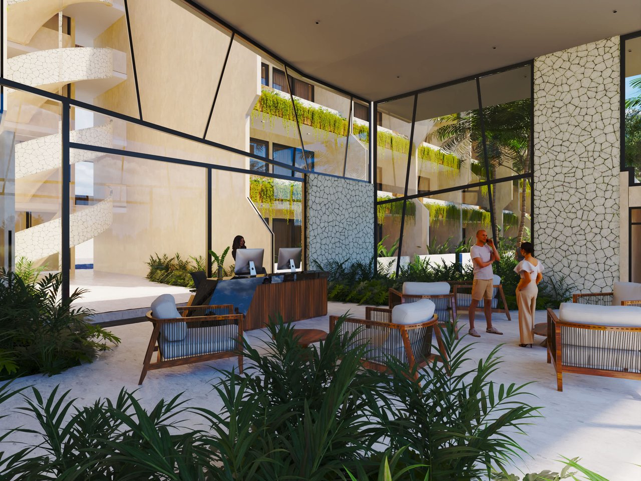  Incredible lock off condo with private pool and terrace in the heart of Tulum / Lobby