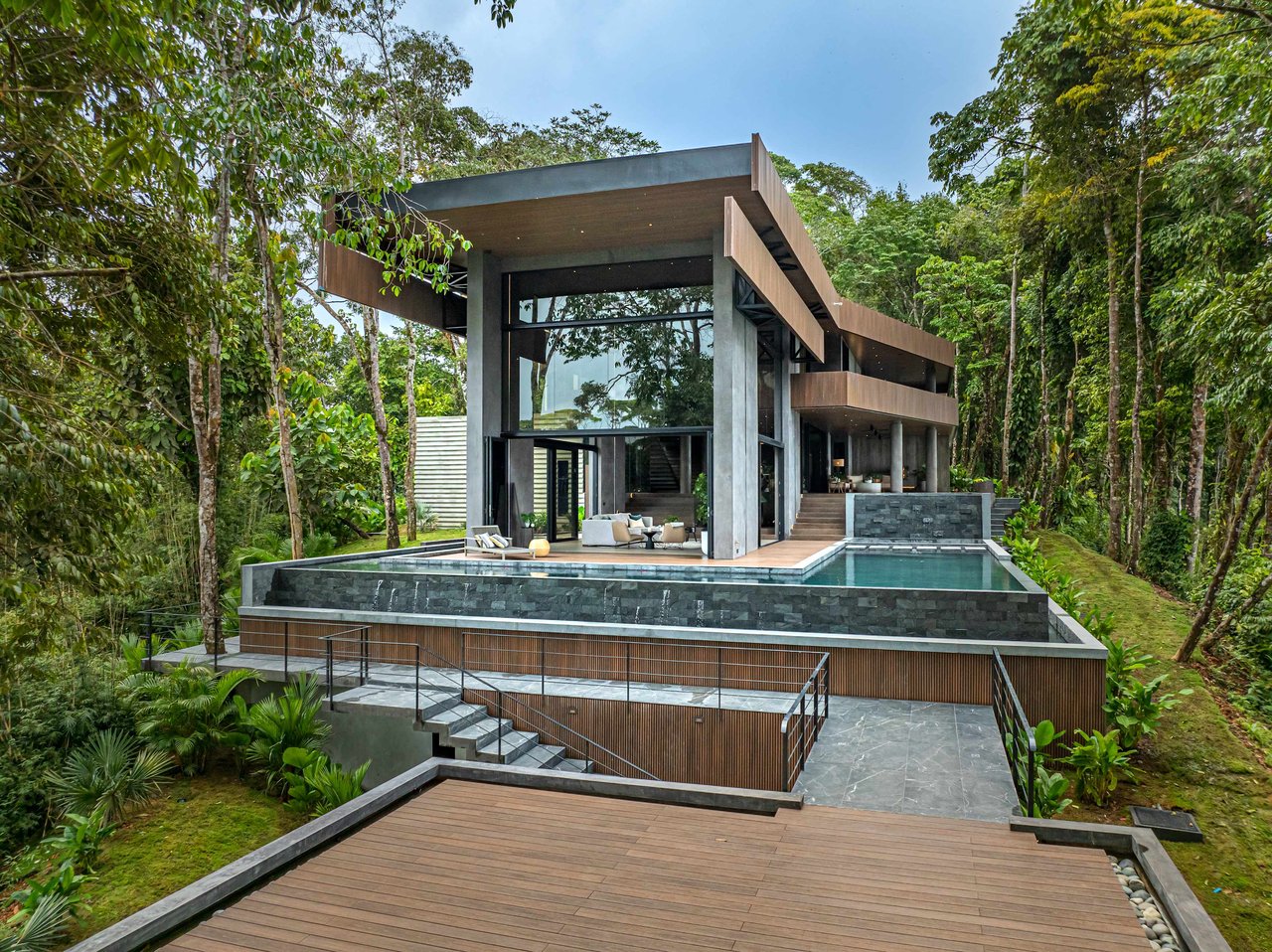 Villa Corazon de la Selva: Pristine Ocean View Luxury Home For Sale in Escaleras Costa Rica