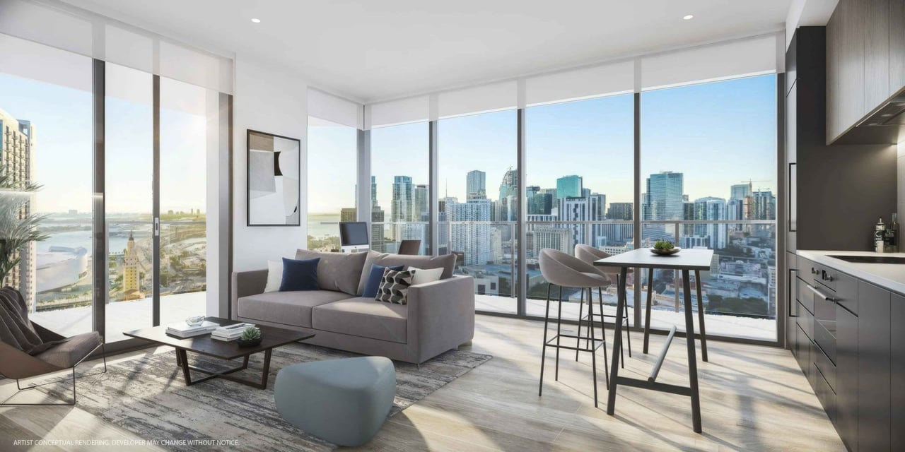 Merrimac Ventures & Aria Development Group have officially commenced construction on one of Downtown Miami's most sought-after condo towers, the sold-out 600 Miami Worldcenter.