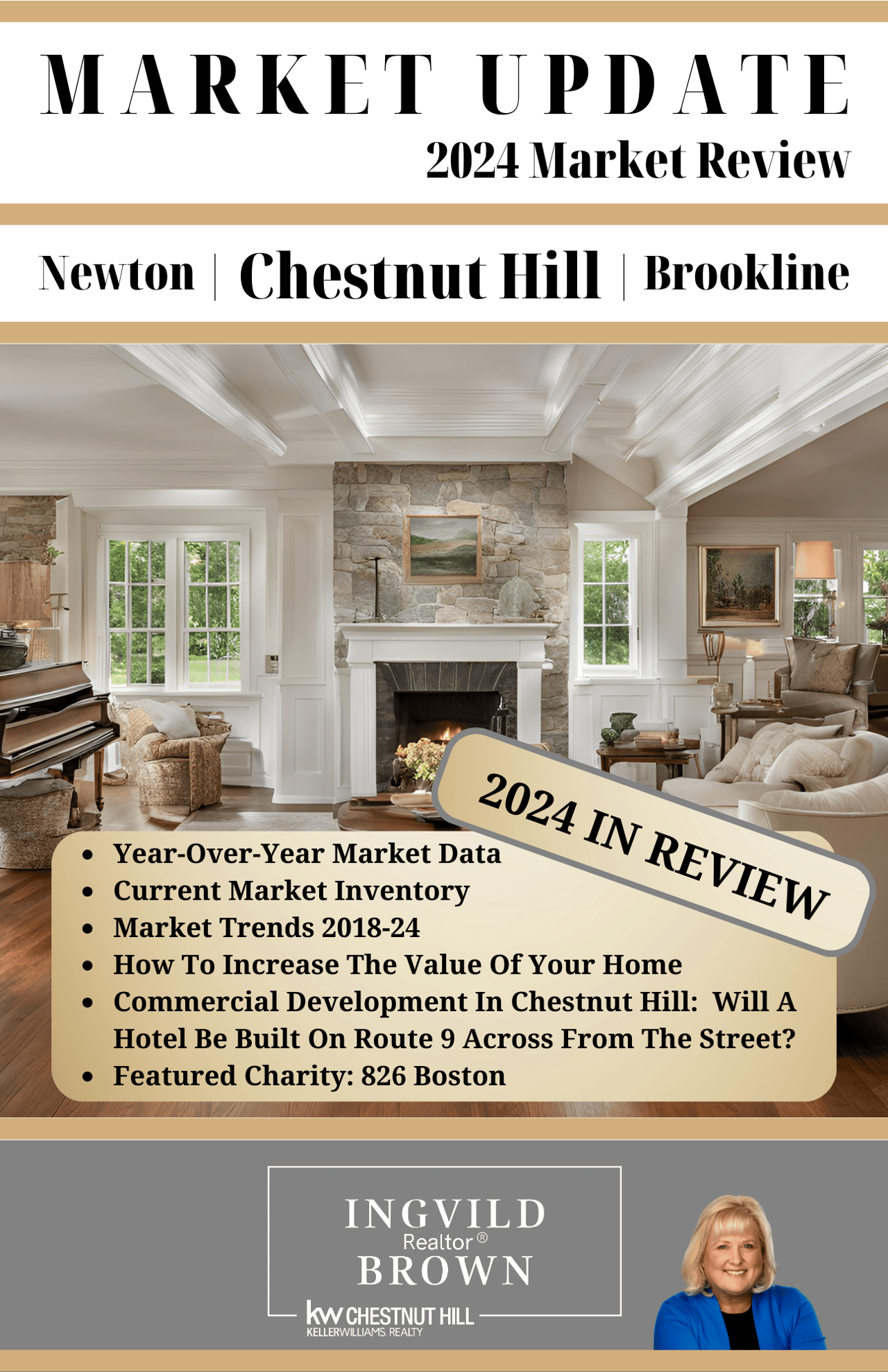 The Brookline, MA and Newton, MA Market Review for 2024