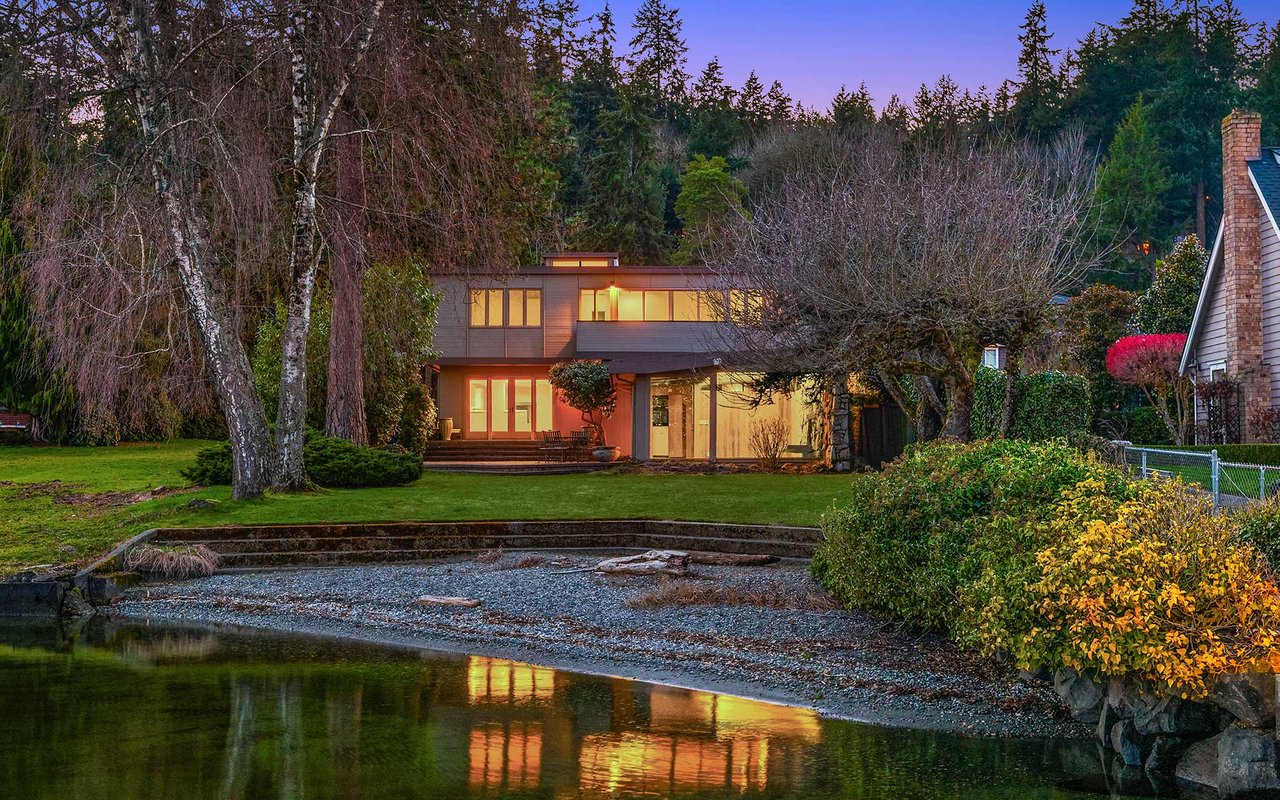 Bring Your Vision to this Waterfront Mid Century in a Sought-After Mercer Island Community