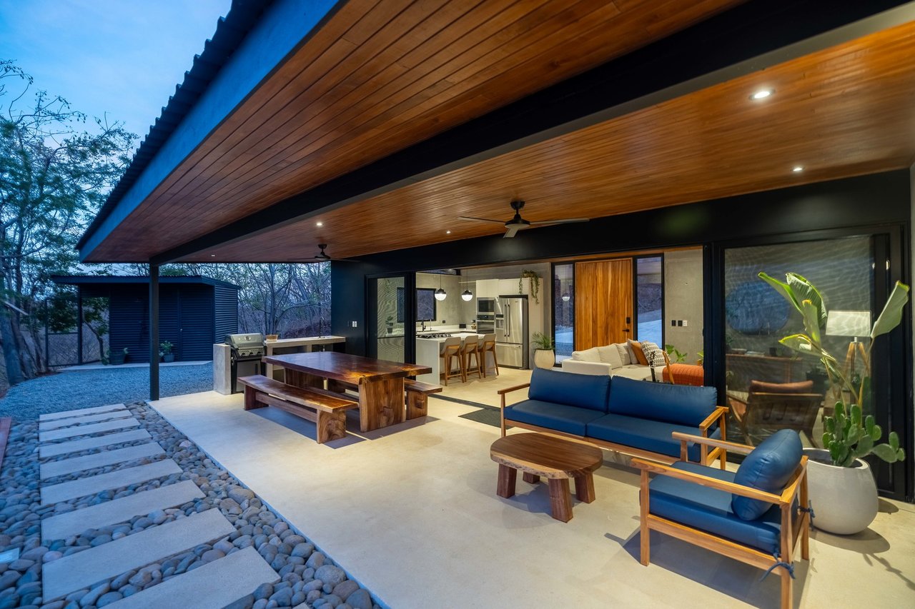 Casa Negra | Modern 3-Bedroom Luxury Home with Pool and Mountain Views near Playa Negra, Costa Rica