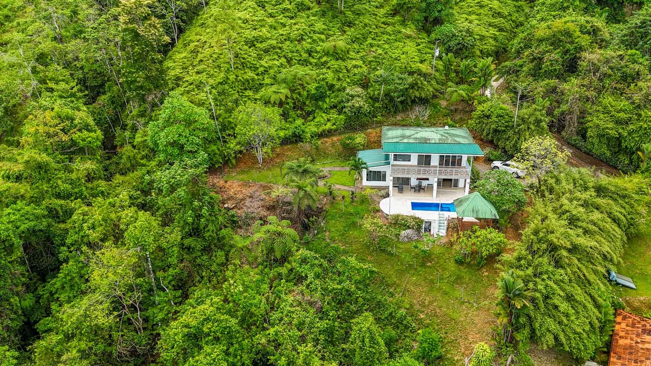 3-Bed Ocean View Home Near Ojochal, Costa Rica | 2.75 Acre Jungle Property