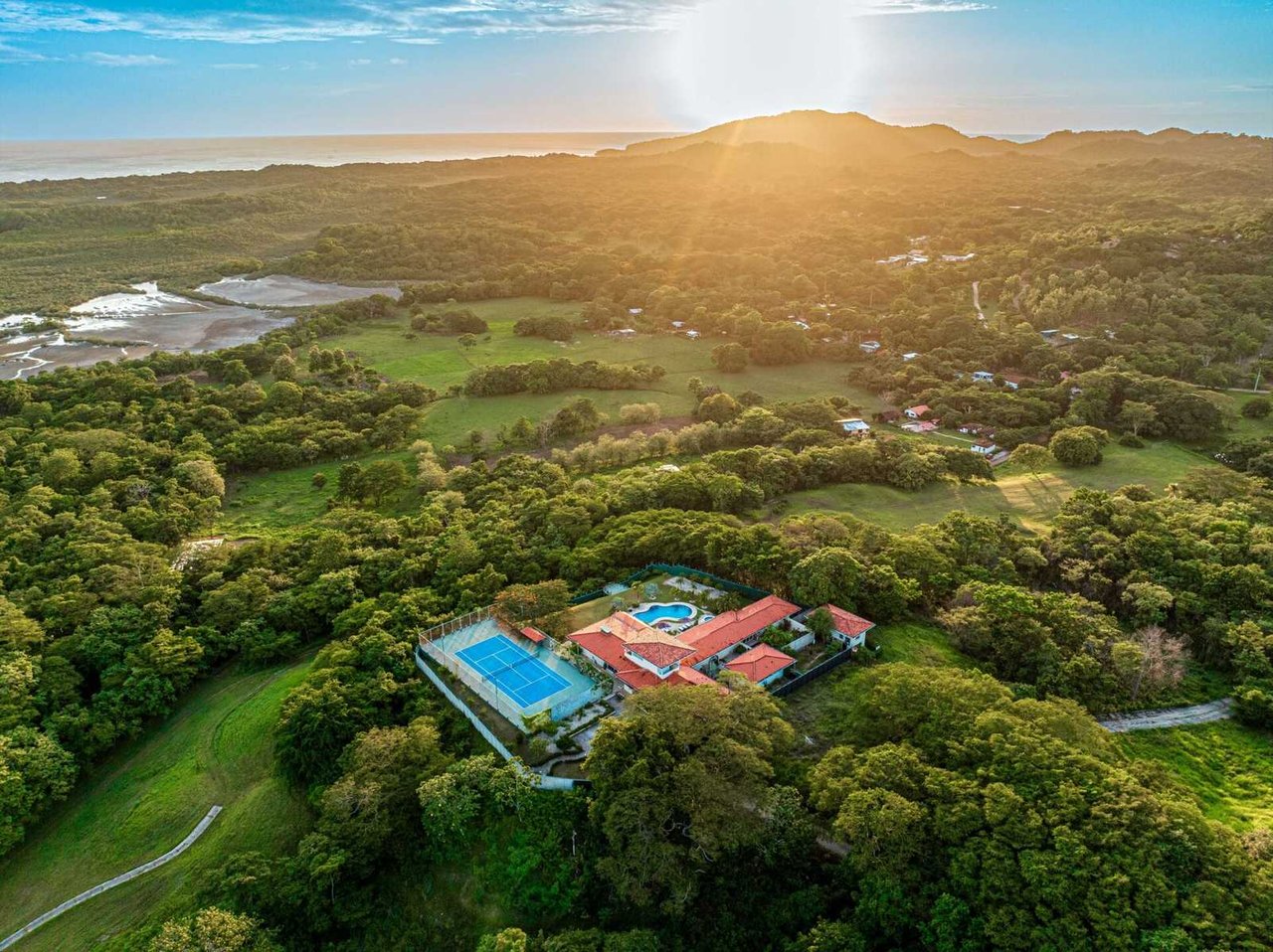 Tennis Court Ocean View Villa, Tamarindo, Guanacaste