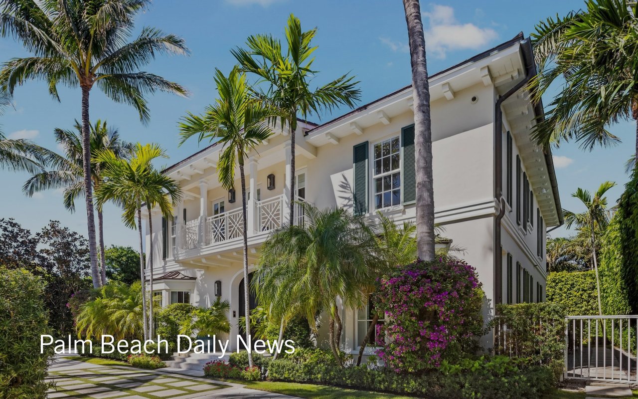 Palm Beach House Brings $13.1 Million, a Big Jump Over Its 2017 Price