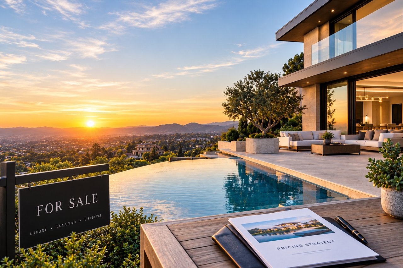 Luxury home in Los Angeles illustrating strategic pricing for sellers in Calabasas, Woodland Hills and Tarzana
