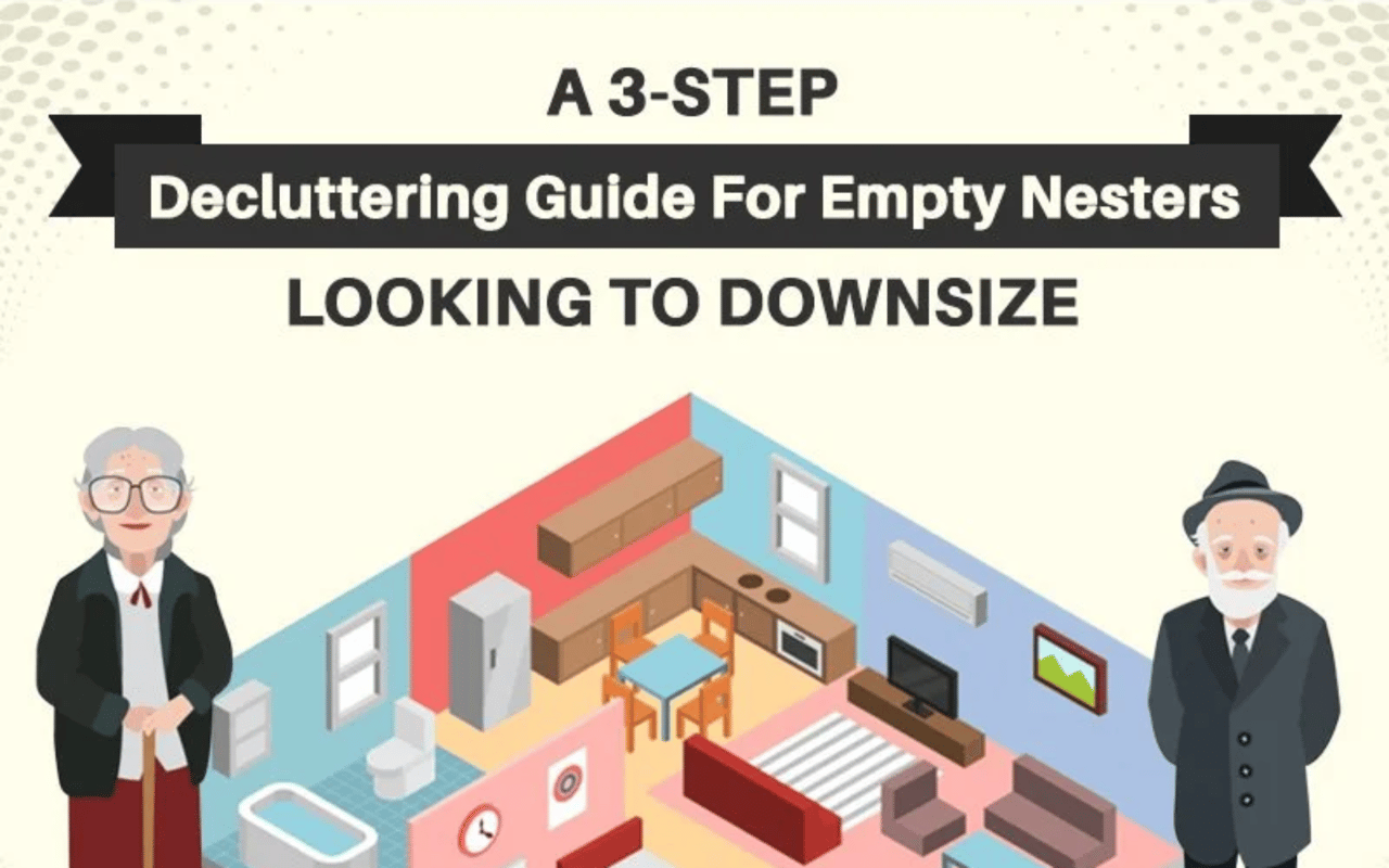 A 3-step decluttering guide for empty nesters looking to downsize