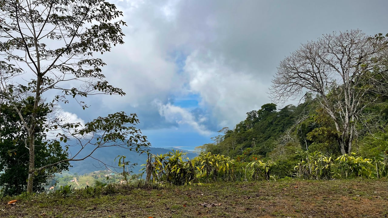 Incredible Mountain and Whale Tail View Home Site Above Uvita