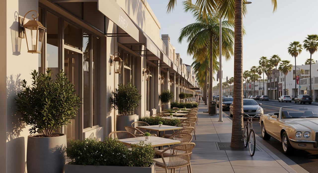 Everyday Life Near Montana Avenue In Santa Monica