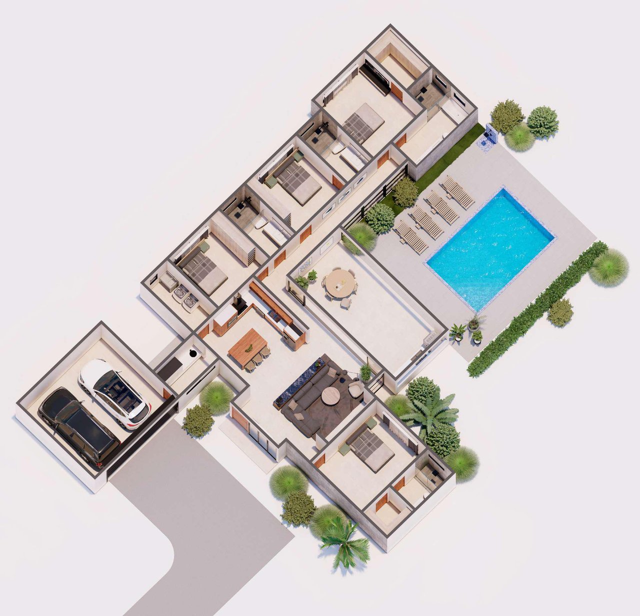 Sanara Phase II, Standard 4BR/4BA Reserva Conchal, Sanara